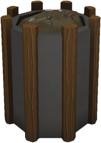 Furniture Trash Bin - Wood (350x500), Png Download