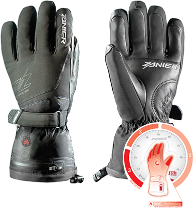 Zanier Gloves - Damen Skihandschuh Zanier Heat.zx 3.0 (410x466), Png Download