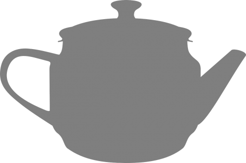 Vector Graphics,free Illustrations - Tea Pot Silhouette Png (500x332), Png Download