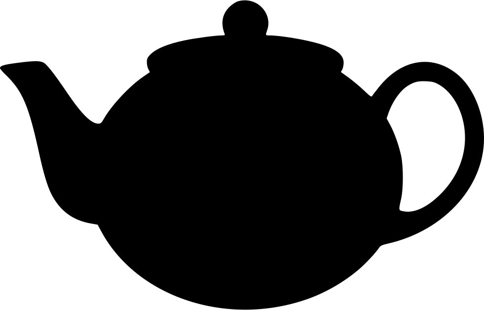 Open Teapot Png Vector - Alice In Wonderland Tea Pot Silhouette - Free