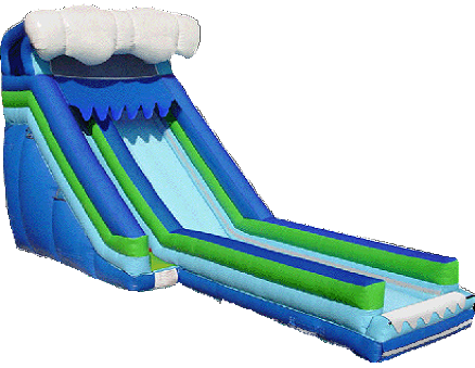 Water Slide Adventure - Water Balloon Slide (438x339), Png Download