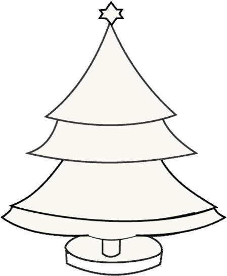How To Draw Christmas Tree - Christmas Tree (678x600), Png Download