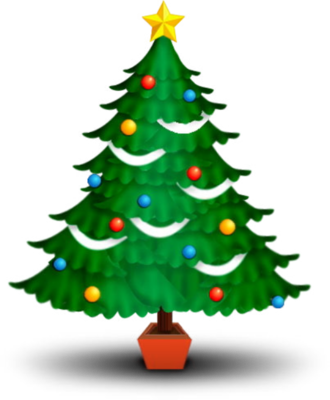 Abstract Christmas Tree Clipart Png Christmas Tree - Merry Piggy Christmas Square Car Magnet 3" X 3" (330x400), Png Download