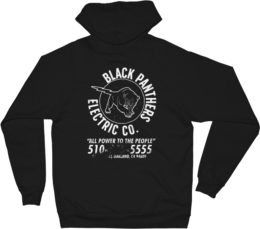Black Panthers Electric Co - Trapstar Hoodie Snake Print (1000x1000), Png Download