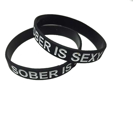 1" Sober Is Sexy Bracelet - Bracelet (600x600), Png Download