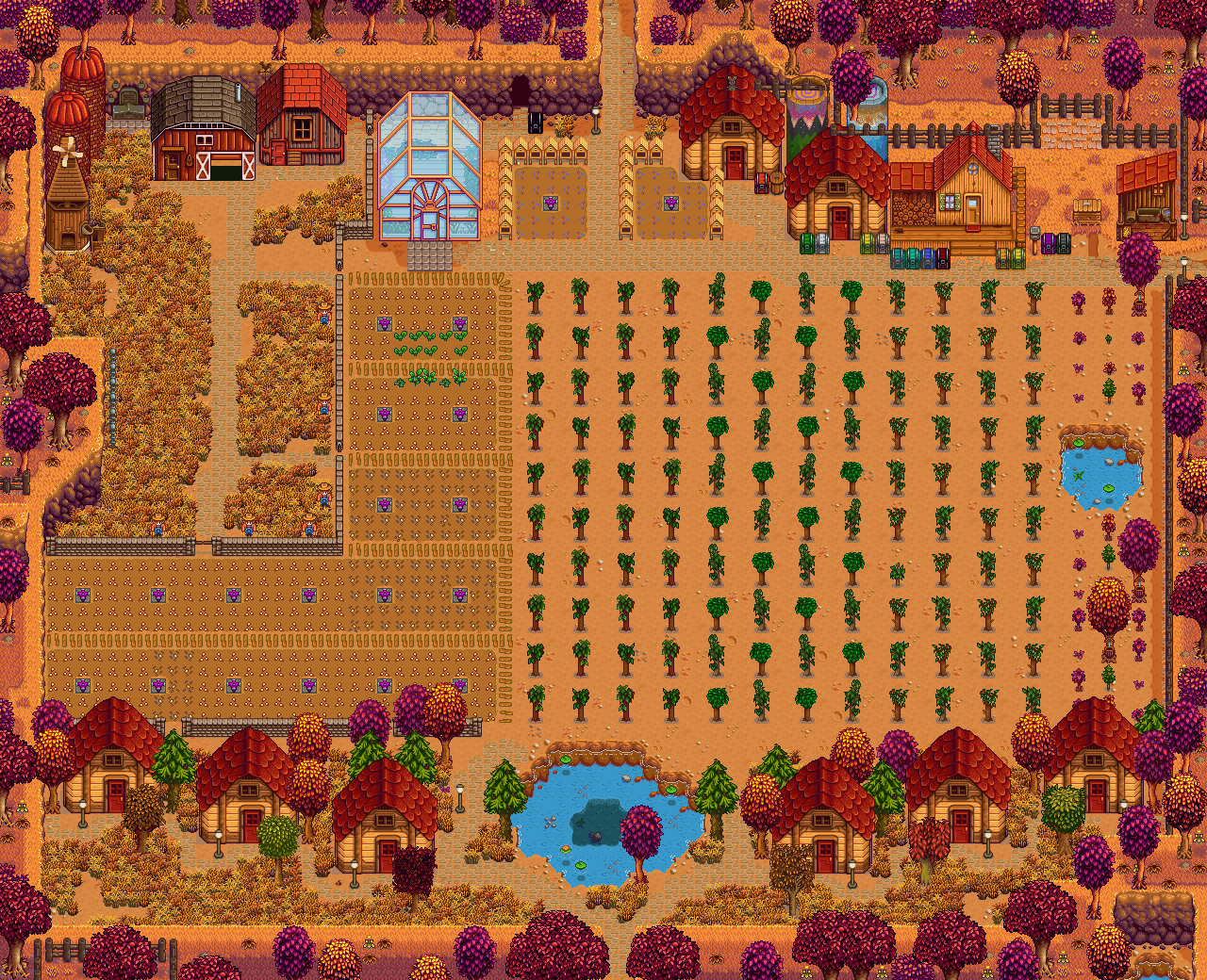 Close To Done With Converting My Farm Into A Charming - Stardew Valley (1280x1040), Png Download