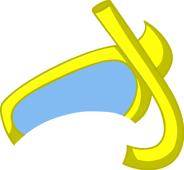 Yellow Snorkel Cutout - Club Penguin Snorkel (629x579), Png Download