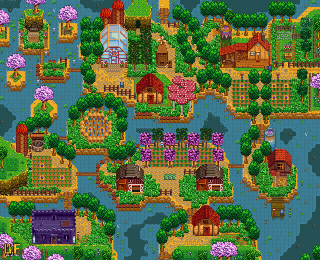 Stardew Valley Farm Map Layouts