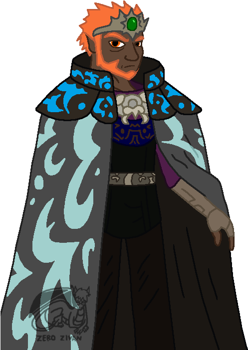 Inverted Gaming - Ganondorf - Illustration (528x704), Png Download