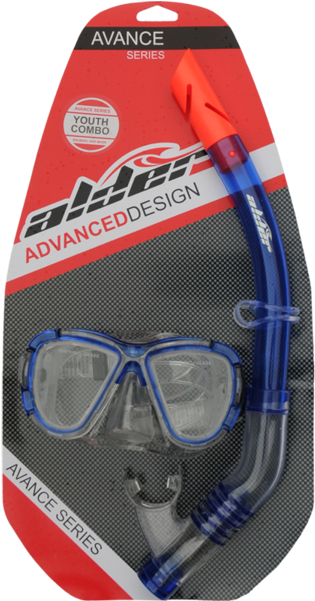 Alder Youth Advance Snorkel Mask Combo From Alder For - Alder Combo Mask Set (418x800), Png Download