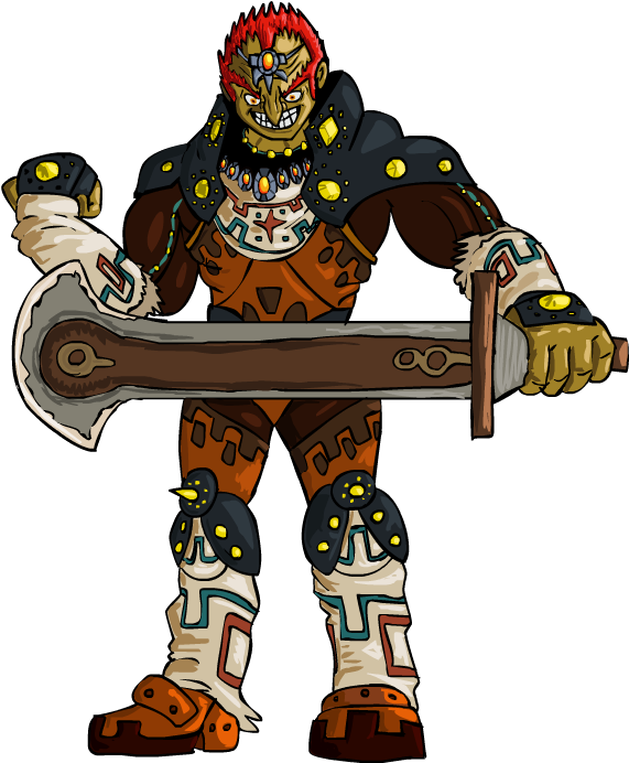 Ganondorf - Ocarina Of Time Ganondorf Sword (700x700), Png Download
