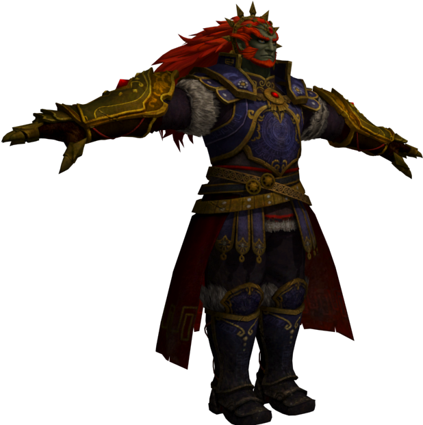 Download Zip Archive - Hyrule Warrior Ganondorf Model (750x650), Png Download
