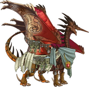 Ganondorf From Zelda - Male Ridgeback Flight Rising (350x350), Png Download