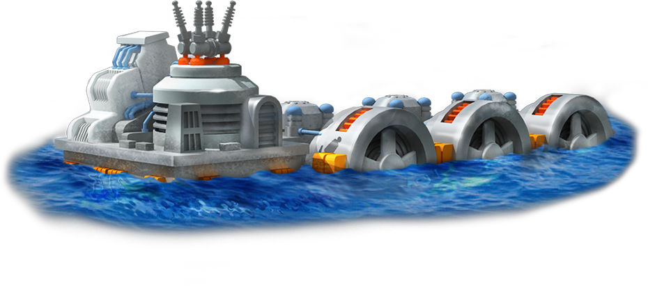 Tidal Power Plant Artwork - Tidal Power Plant Png (930x413), Png Download