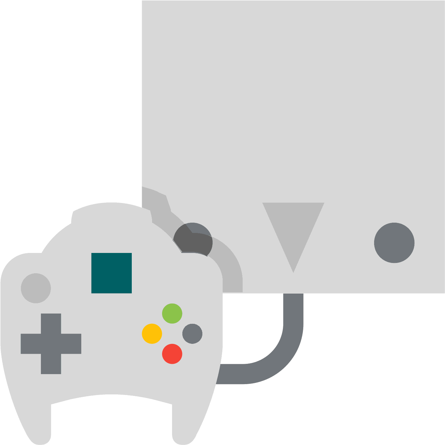 Dreamcast Icon In Flat Style - Game Controller (1600x1600), Png Download