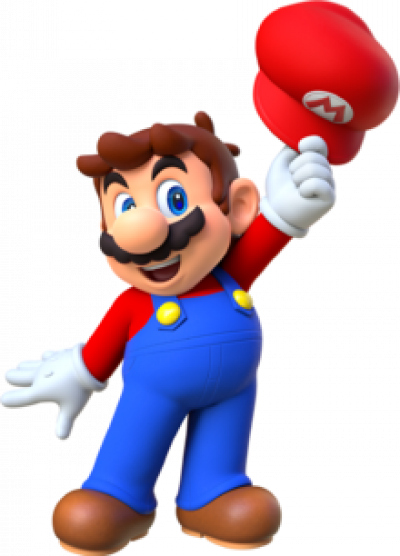 Mangomario - Mario Without His Cap (400x556), Png Download