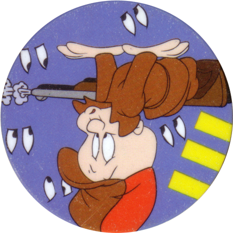 Tazos > Series 1 > 041 060 Looney Tunes 51 Elmer Fudd - Cartoon (500x500), Png Download