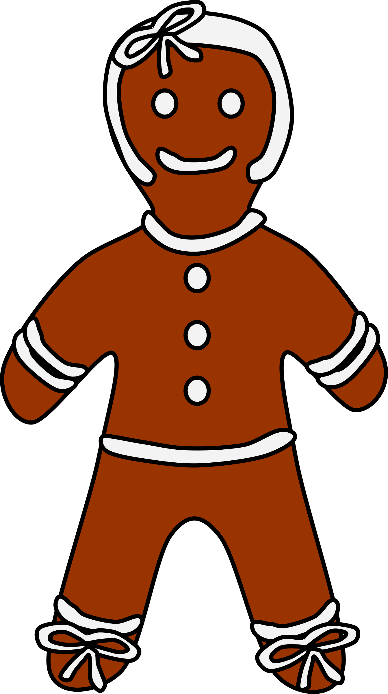 This Free Icons Png Design Of Gingerbread Girl (1343x2400), Png Download