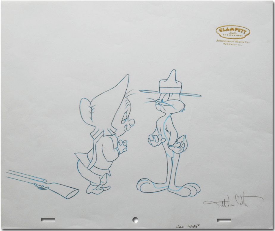 Bugs Bunny & Elmer Fudd (930x930), Png Download