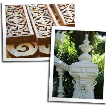 Custom Scrollwork Gingerbread - Governor's Mansion State Historic Park (368x355), Png Download
