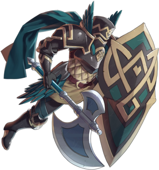 Axe Knight - Feh Sword Knight (340x388), Png Download