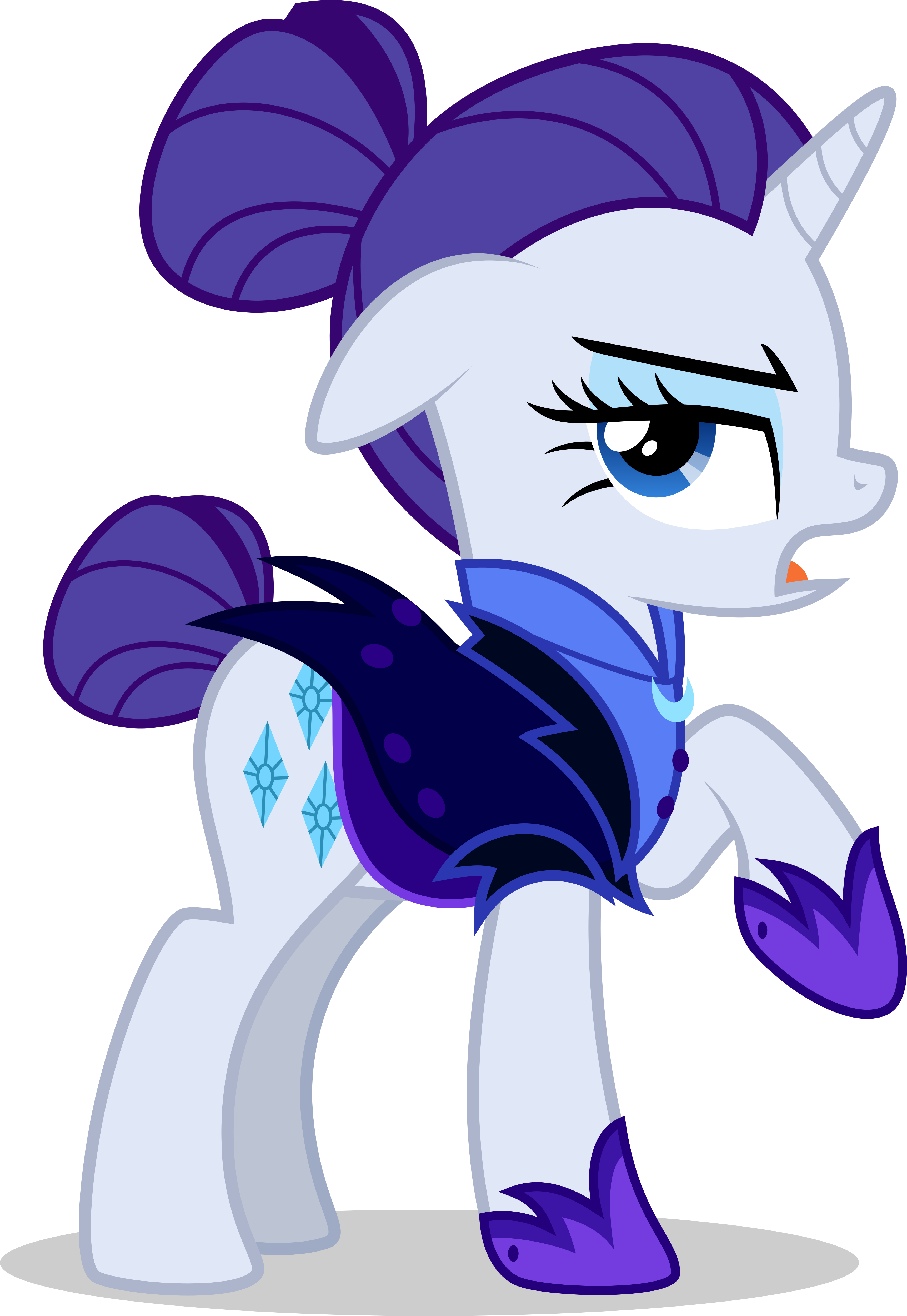 Picture Download Bronco Drawing My Little Pony - Mlp Rarity Nightmare Moon (3447x5000), Png Download