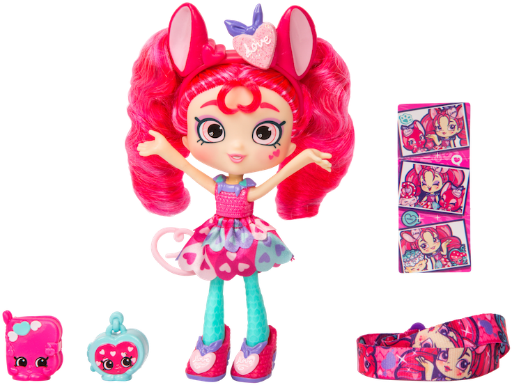 Shopkins Season 9 Wild Style Shoppies Valentina Hearts - Shopkins Wild Style Shoppies (785x618), Png Download