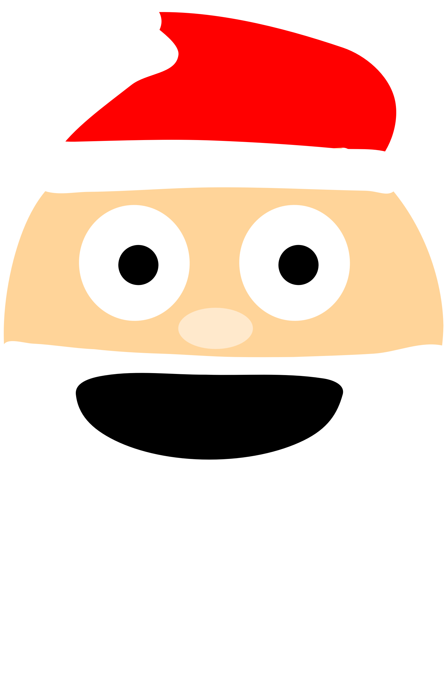 Clipart Santa Emoji - Clip Art (1568x2384), Png Download
