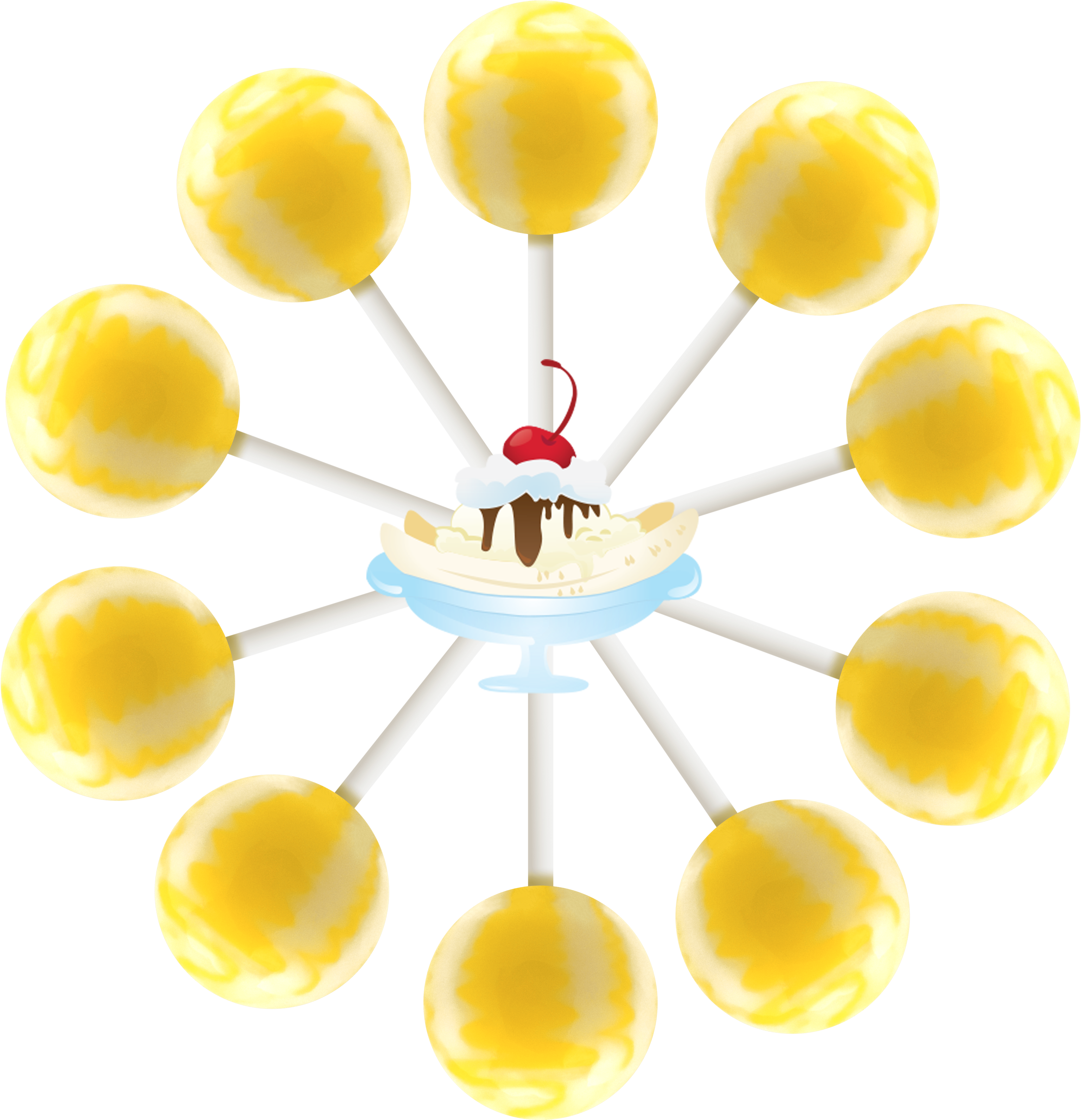10pc Banana Split V=1510262807 - Sovrin Ico (3600x3600), Png Download