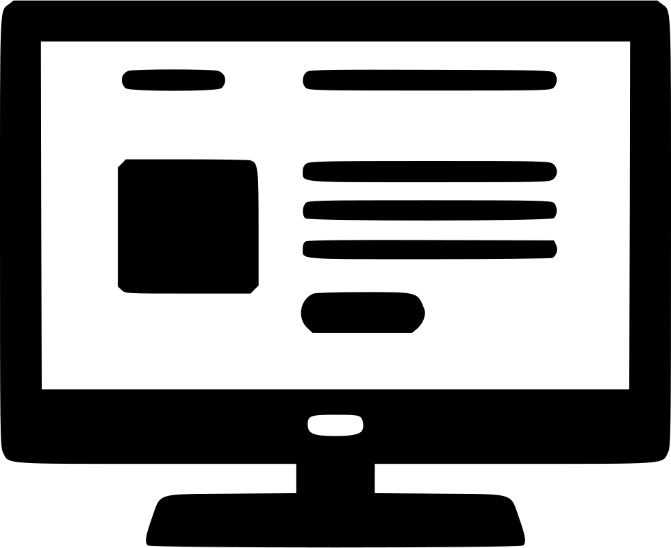 Computer Website Account System Comments - Computer Website Icon (980x800), Png Download