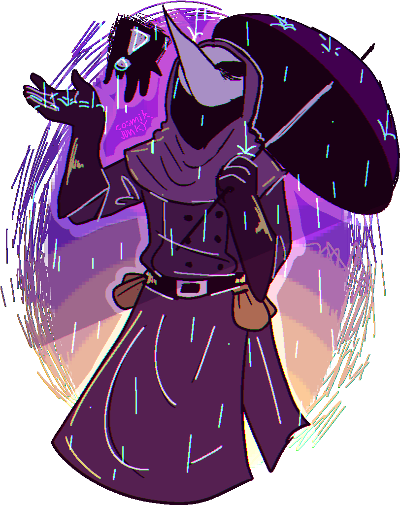 “headcanon Scp 049 Likes The Rain Reblogs Are Much - Plague Doctor Scp 049 Fanart (909x1059), Png Download