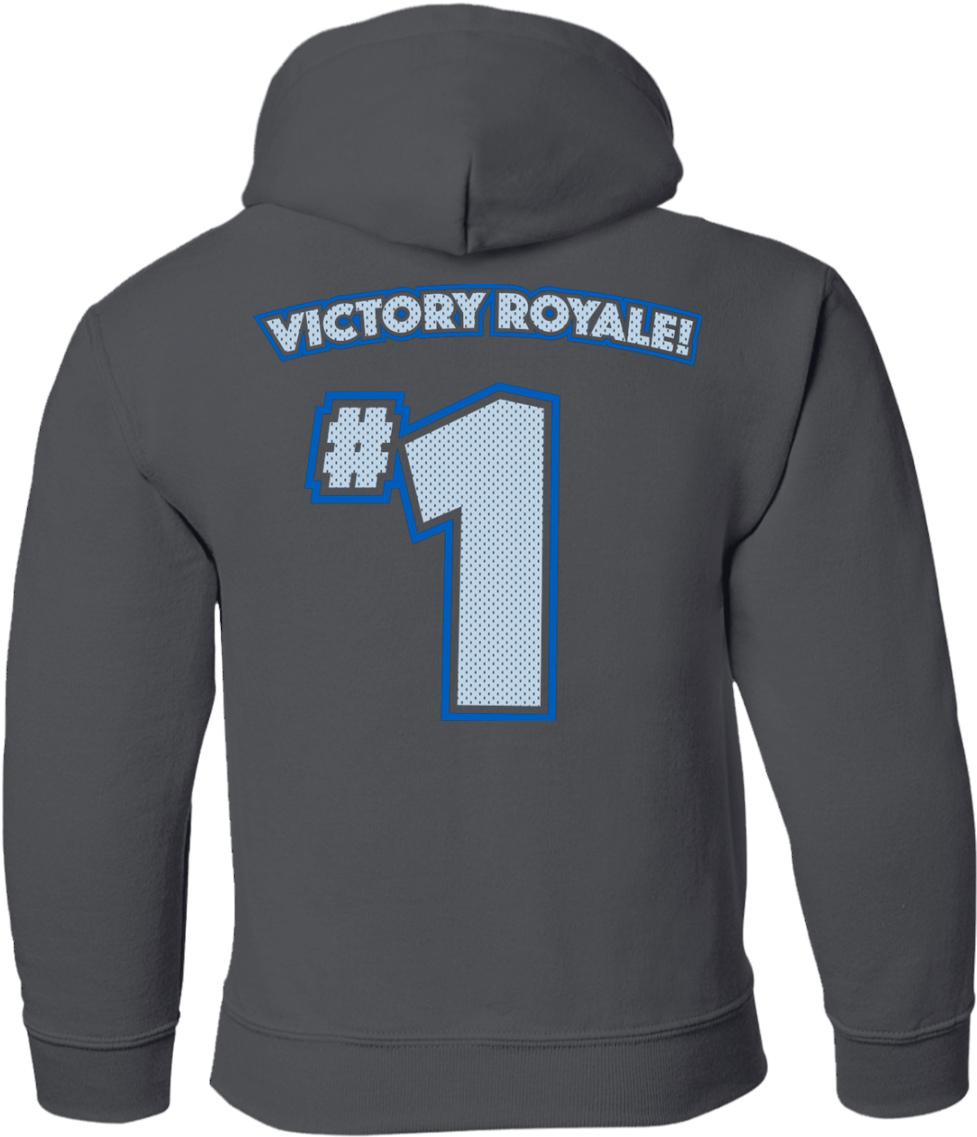 Victory Royale Youth Pullover Hoodie Back Print - Jacket (1155x1155), Png Download