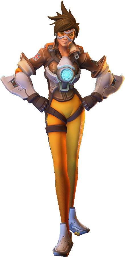 Hots Tracer 002 - Heroes Of The Storm Tracer Png (439x900), Png Download
