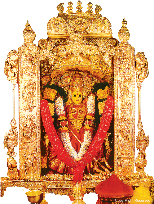 Sri Kanakadurgamma Is - Kanaka Durga Temple Vijayawada (532x682), Png Download