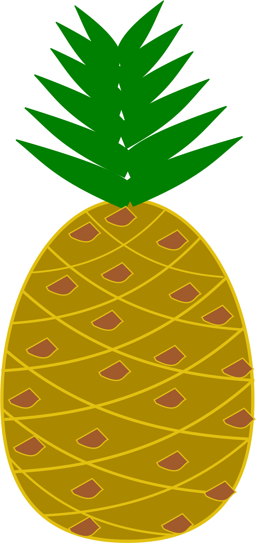 Banner Clipart Pineapple - Openclipart (2400x2400), Png Download