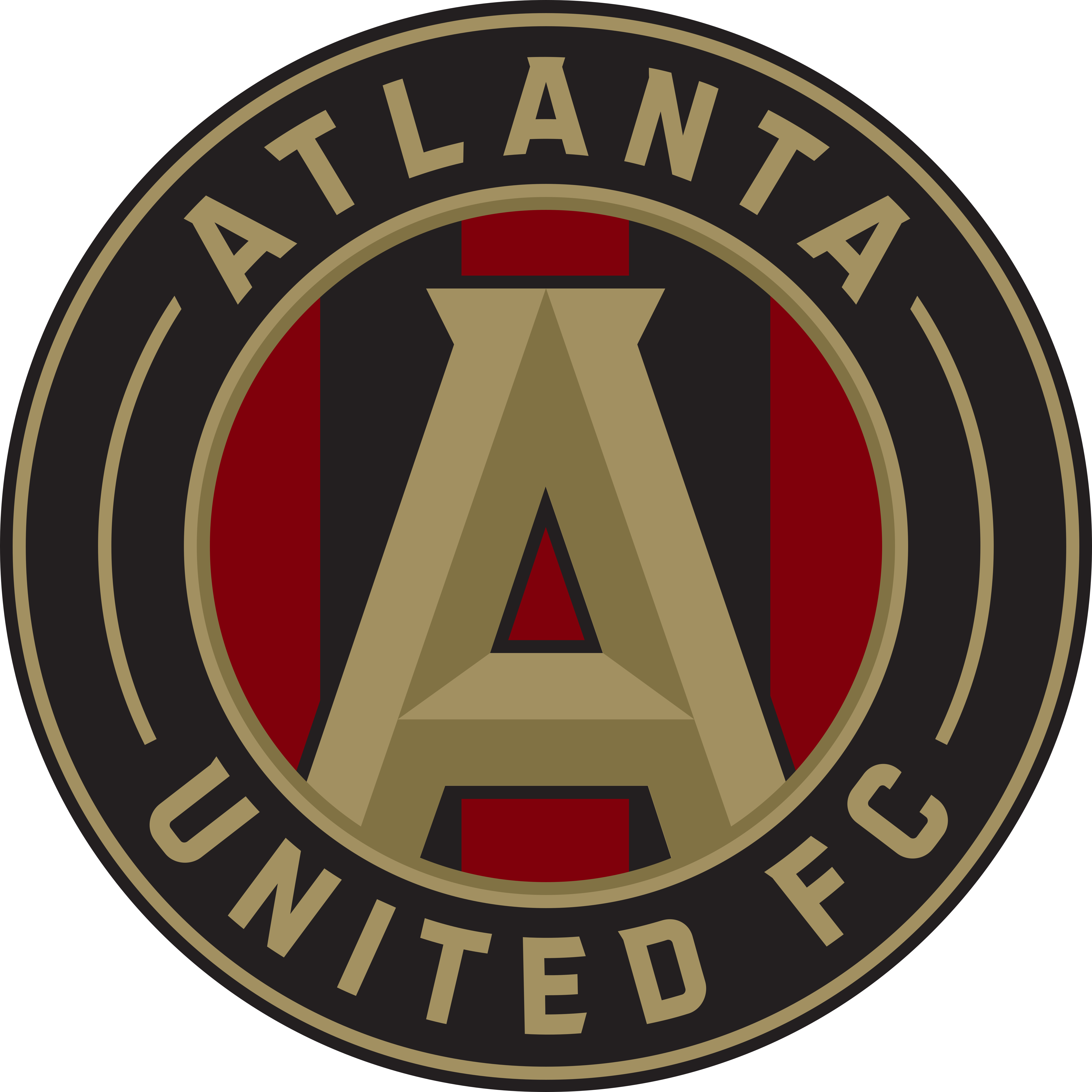 Atlanta Mls - Svg - Atlanta United Logo Png (1024x1024), Png Download