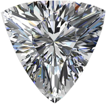 Trilliant - Triangular Diamond (359x351), Png Download