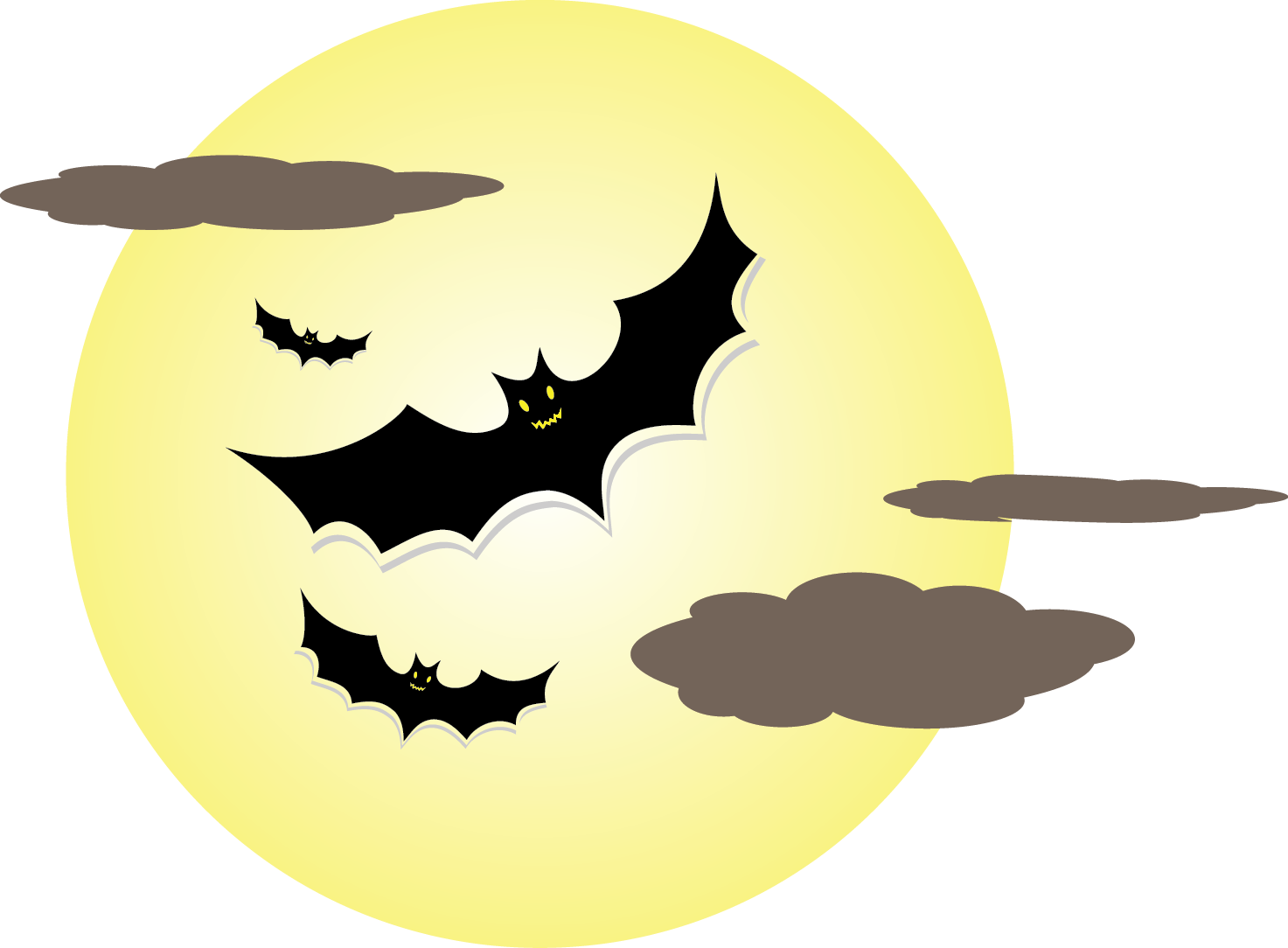Download Halloween Transparent Full Moon Cartoon - Transparent Full