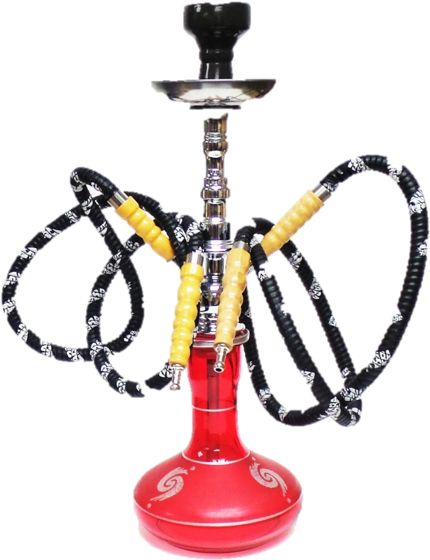 Nara Hookahs 604r2c-2hose - Figurine (448x572), Png Download