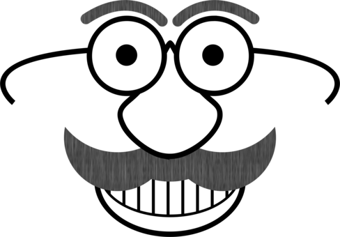 Smiley Emoticon Computer Icons Eye Face - Silly Cartoon Face (488x340), Png Download