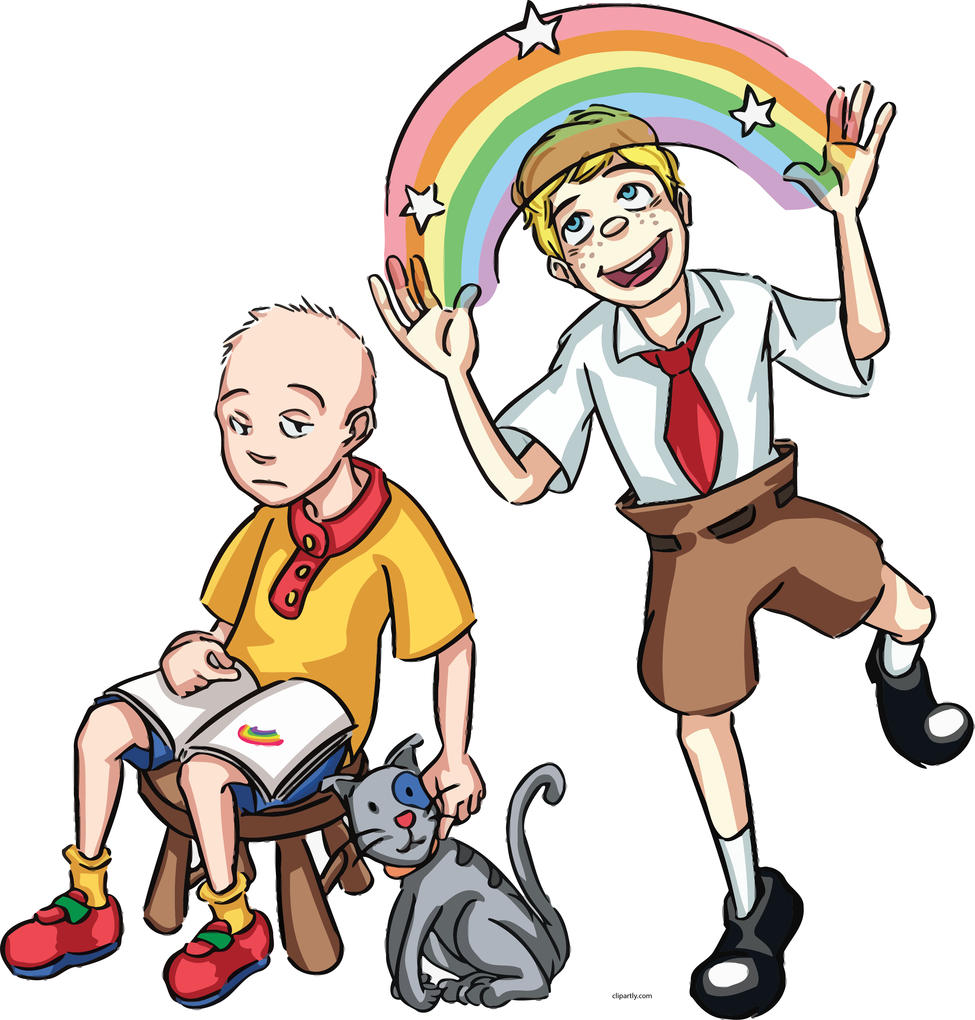 Caillou And Spongebob Human Clipart Png - Caillou And Spongebob (3262x3413), Png Download