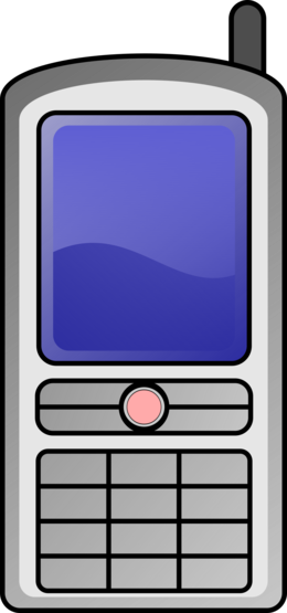 Mobile Banking Pdf Clipart - Cell Phone Clip Art (260x555), Png Download