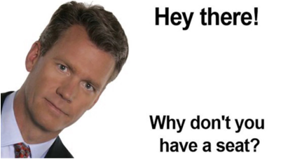 Better Have A Seat For This One - Chris Hansen (411x300), Png Download