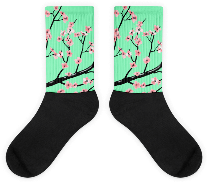Full Bloom Socks Socks - Sock (700x700), Png Download