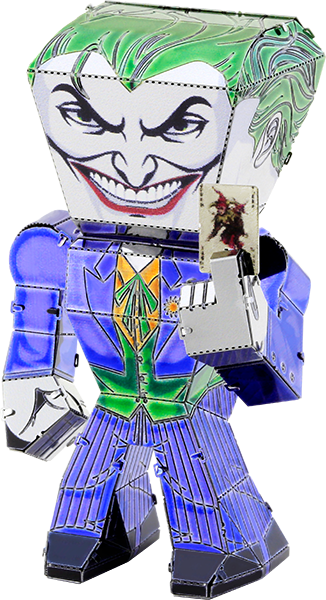 Picture Of Legends - Fascinations Metal Earth Dc Justice League The Joker (326x600), Png Download
