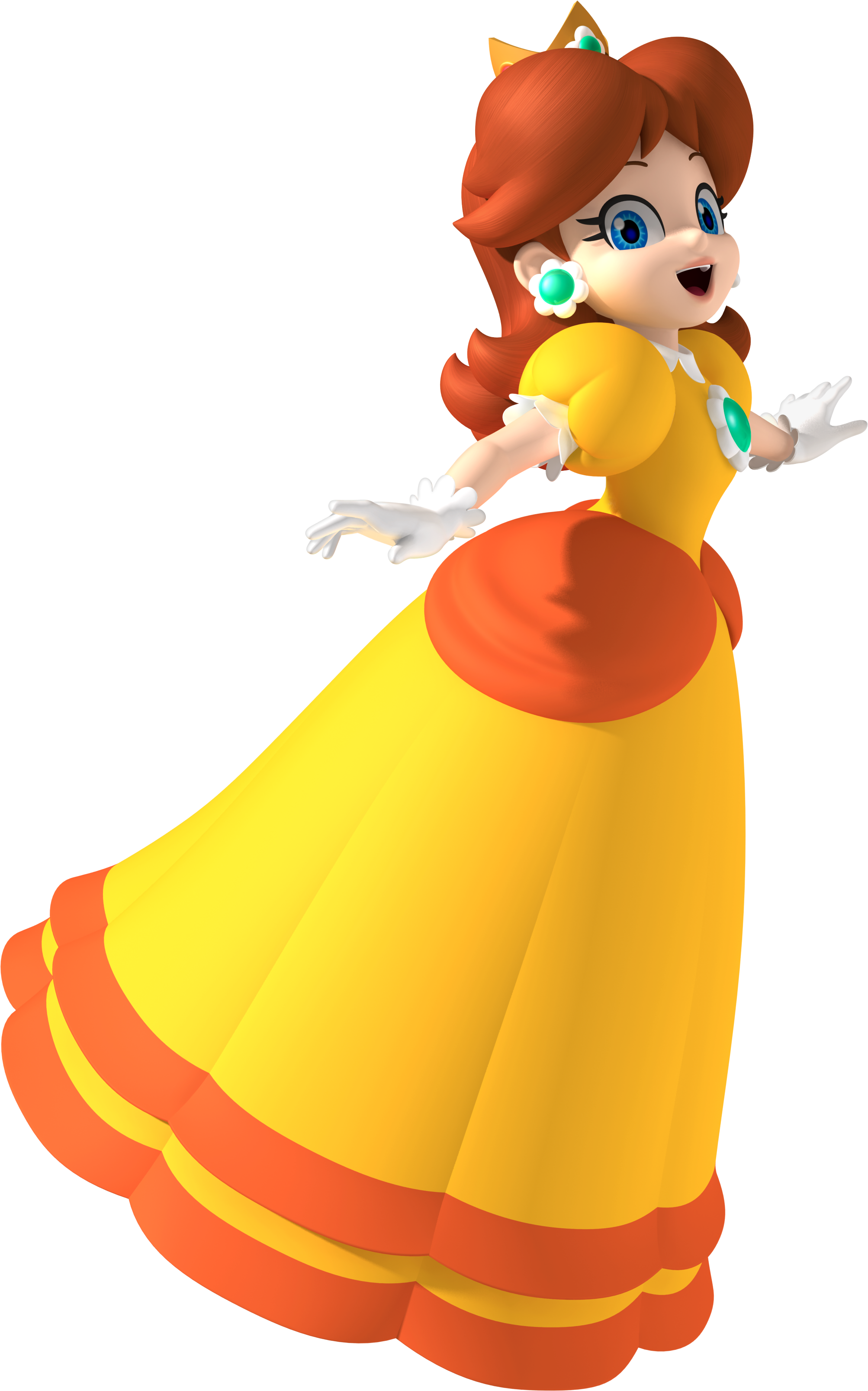 Based Off Of Princess Daisy - Princess Daisy Mario Party 8 (2006x3214), Png Download
