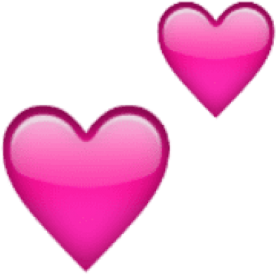 Free Png Ios Emoji Two Hearts Png Images Transparent - 2 Pink Hearts Emoji (480x502), Png Download