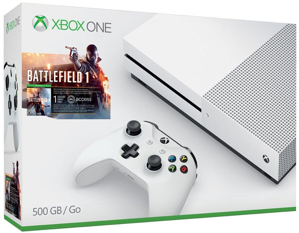 Auction - Xbox One S 500gb Battlefield 1 (1000x1000), Png Download