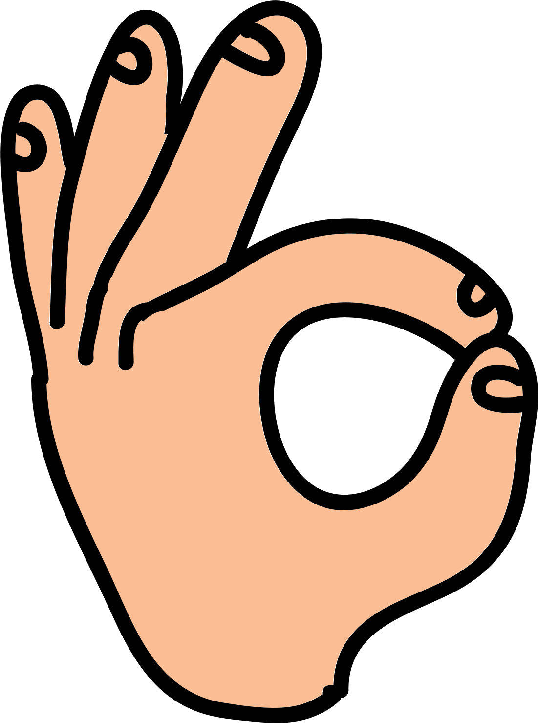 Download Main Ok Ícones Download Gratuito Em Png E Svg - Cartoon Hand