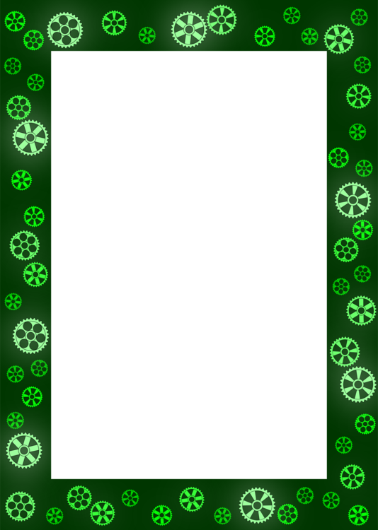 Picture Frames Collage Green Area Red - Display Device (534x750), Png Download